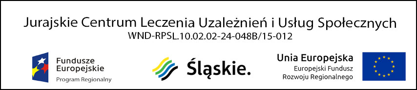 Logo Projektu Unijnego Jurajskie Centrum Uzależnień i Usług Społecznych